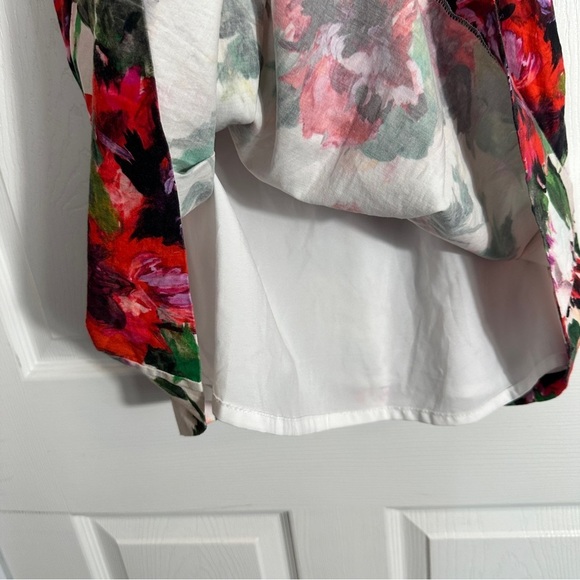 Milly Minis size 10 floral dress, a-line, full skirt, cotton, Christmas, party - Picture 4 of 10